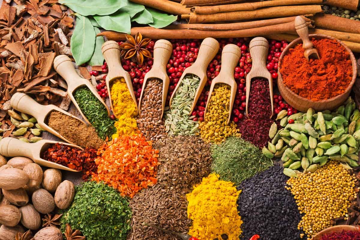 colourful spices